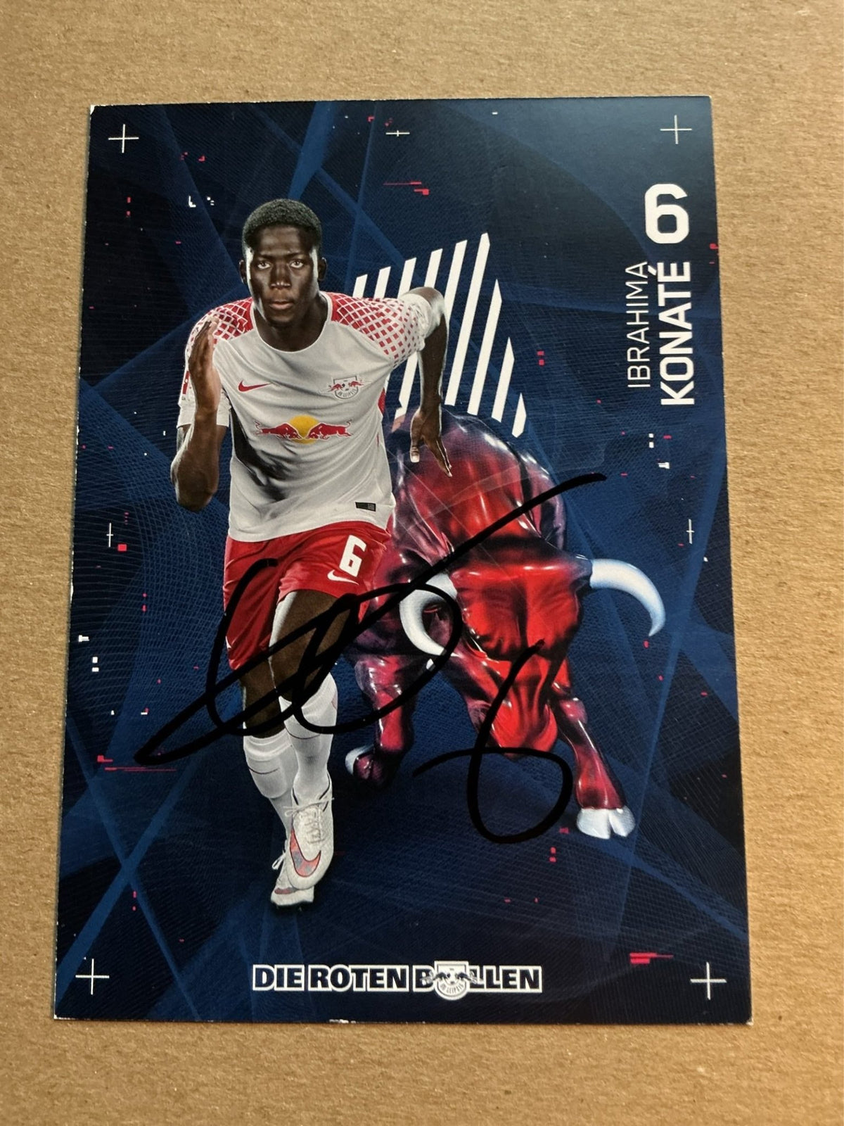 Ibrahima Konaté, France 🇫🇷 RB Leipzig 2017/18 hand signed - Autographs-World