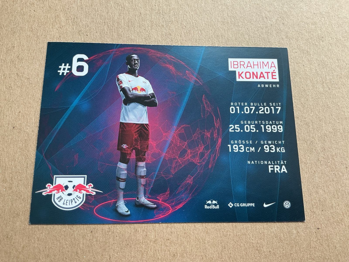 Ibrahima Konaté, France 🇫🇷 RB Leipzig 2018/19 hand signed - Autographs-World