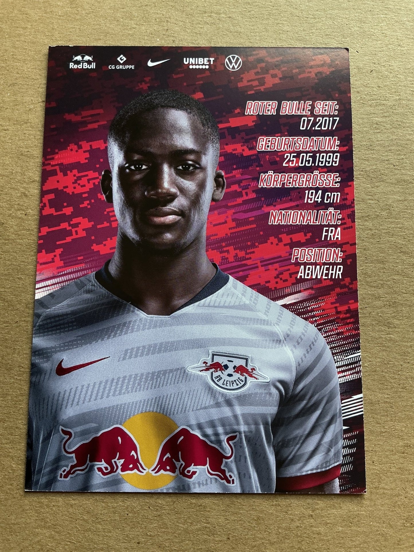 Ibrahima Konaté, France 🇫🇷 RB Leipzig 2019/20 hand signed - Autographs-World