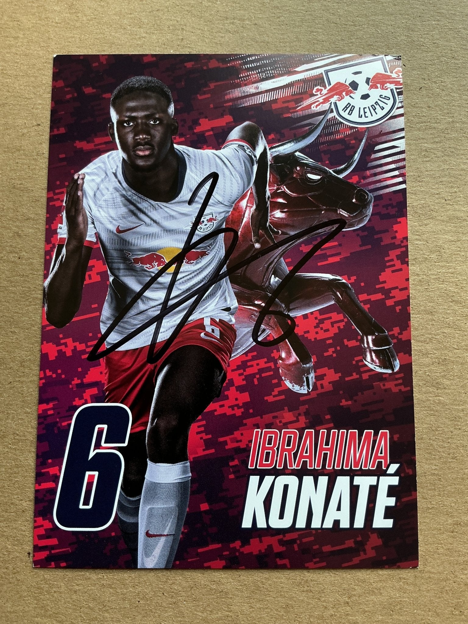 Ibrahima Konaté, France 🇫🇷 RB Leipzig 2019/20 hand signed - Autographs-World
