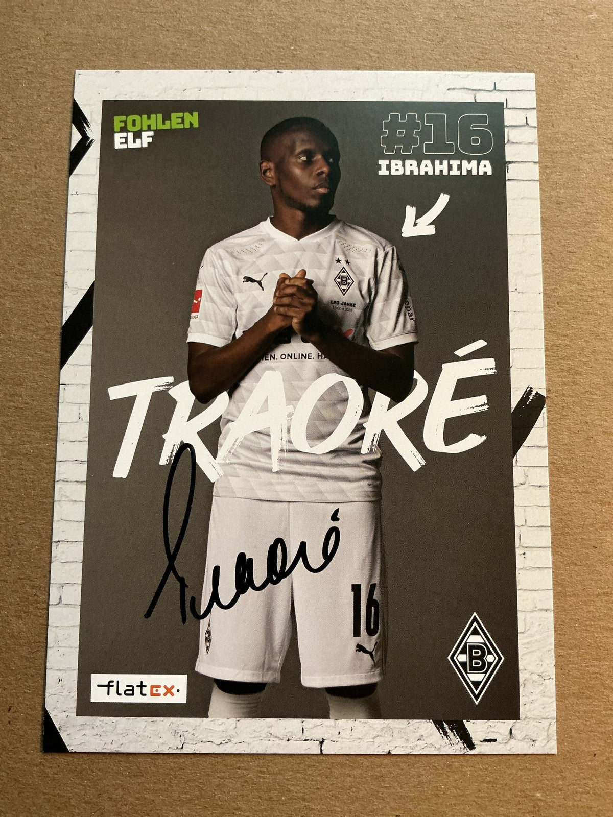 Ibrahima Traoré, France 🇫🇷 Borussia Mönchengladbach 2020/21 hand signed - Autographs-World