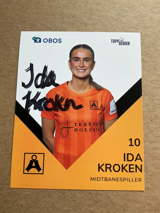 Ida Kroken, Norway 🇳🇴 Åsane 2024/25 hand signed - Autographs-World