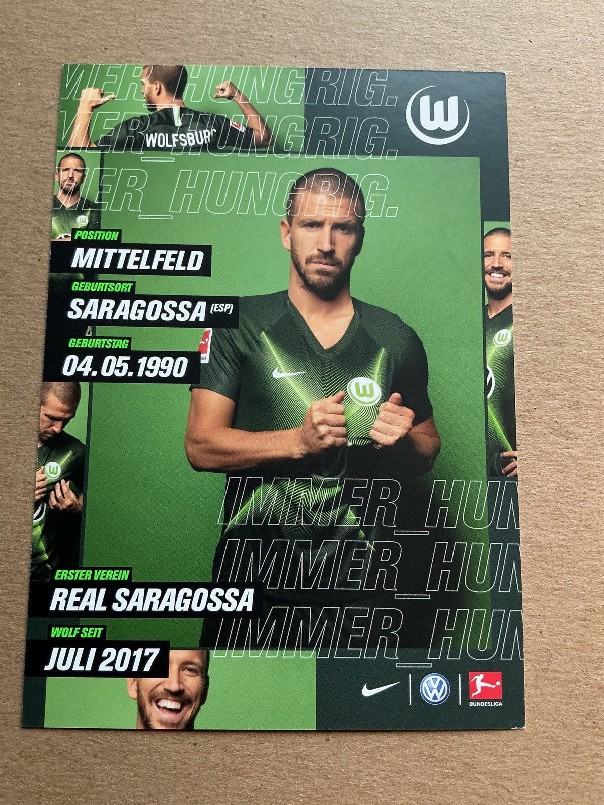 Ignacio Camacho, Spain 🇪🇸 VfL Wolfsburg 2019/20 hand signed - Autographs-World