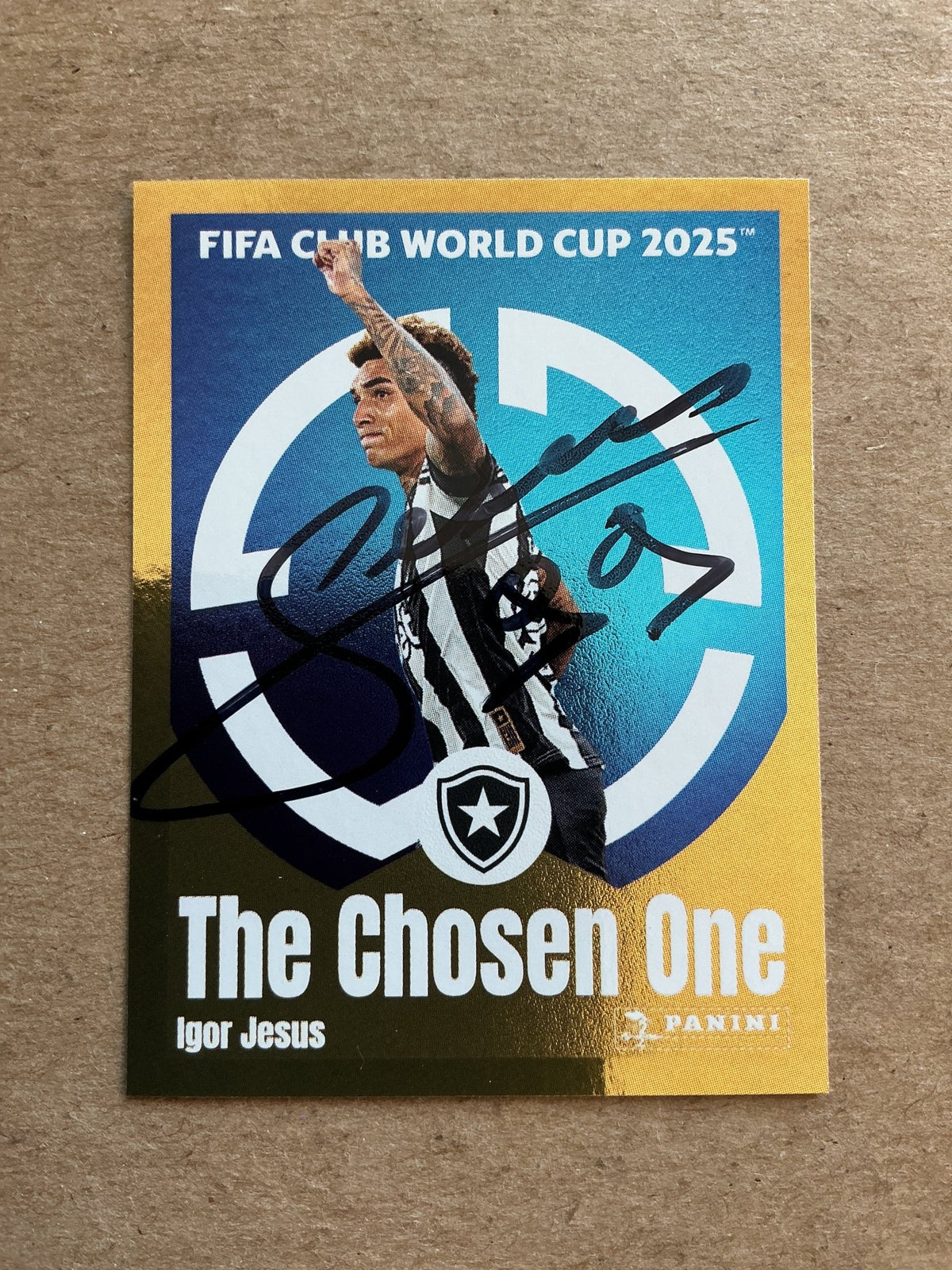 Igor Jesus, Brazil 🇧🇷 Botafogo Club World Cup 2025 Panini hand signed - Autographs-World
