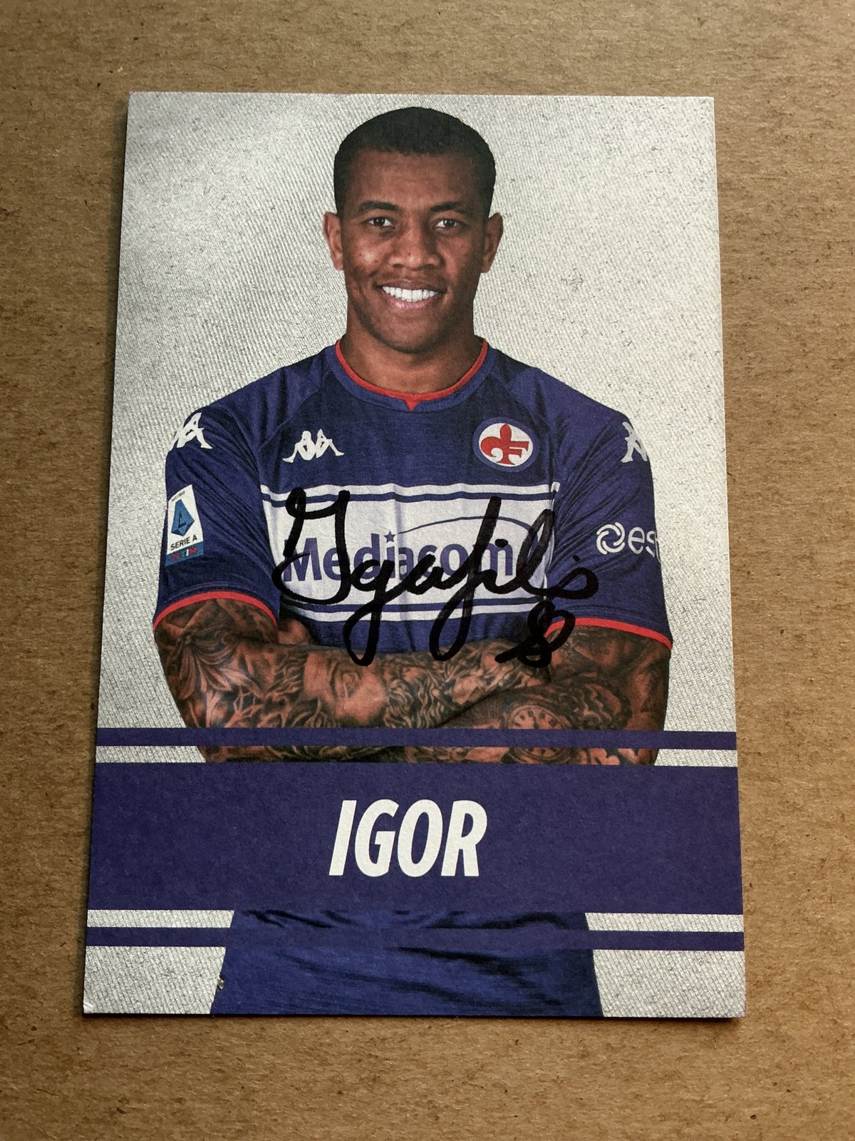 Igor Julio, Brazil 🇧🇷 ACF Fiorentina 2021/22 hand signed - Autographs-World