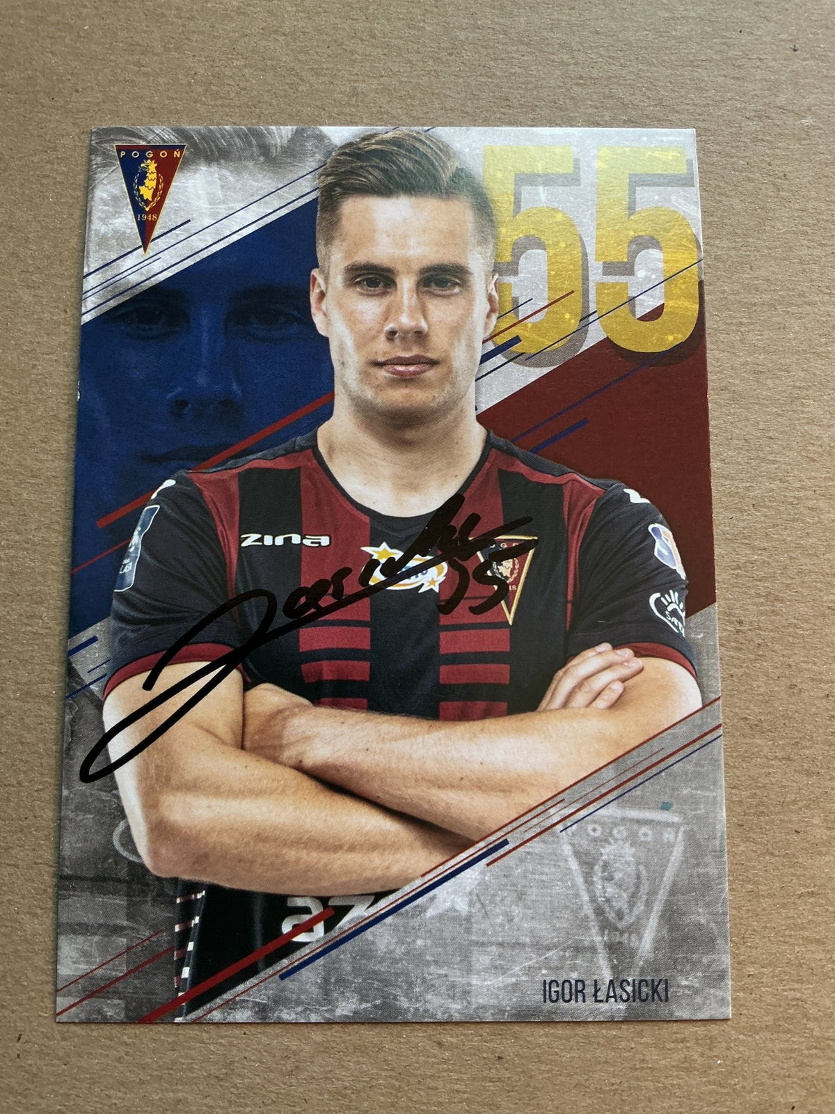 Igor Łasicki, Poland 🇵🇱 Pogon Szczecin 2019/20 hand signed - Autographs-World