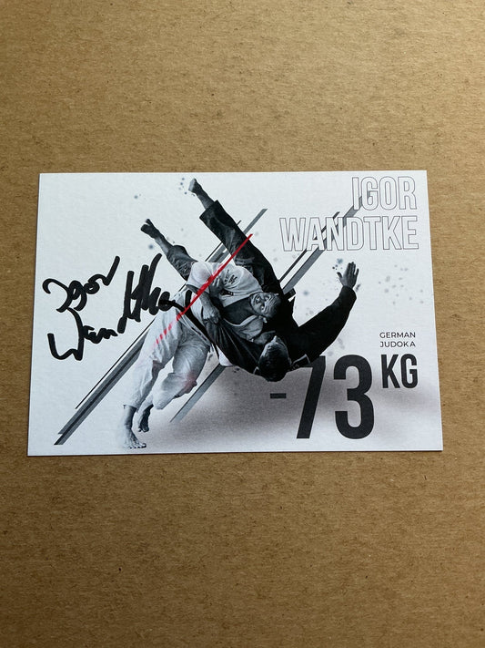 Igor Wandtke, Germany 🇩🇪 Judo Summer Olympics 2024 hand signed - Autographs-World