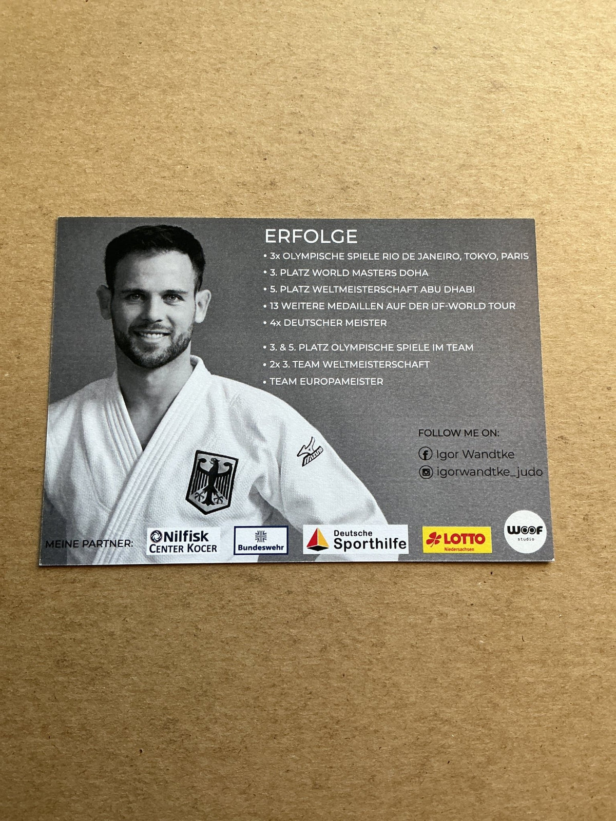 Igor Wandtke, Germany 🇩🇪 Judo Summer Olympics 2024 hand signed - Autographs-World