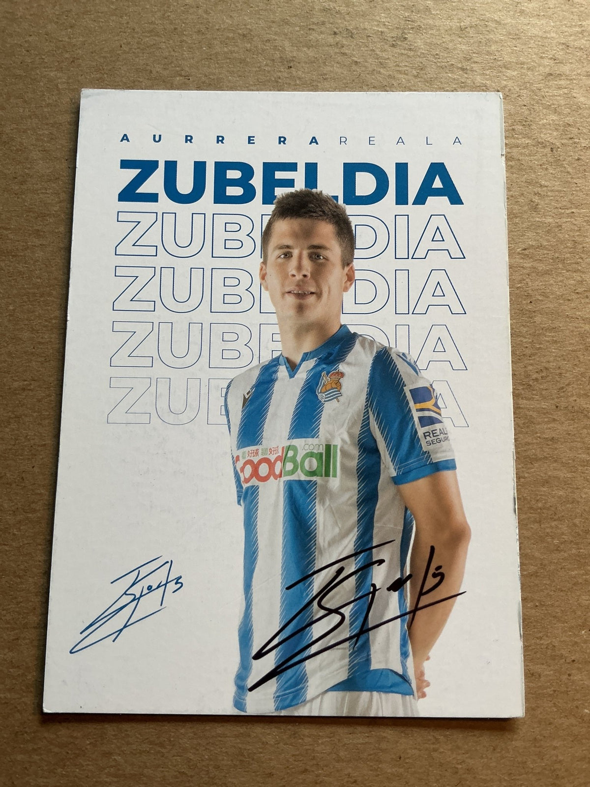 Igor Zubeldia, Spain 🇪🇸 Real Sociedad 2019/20 hand signed - Autographs-World
