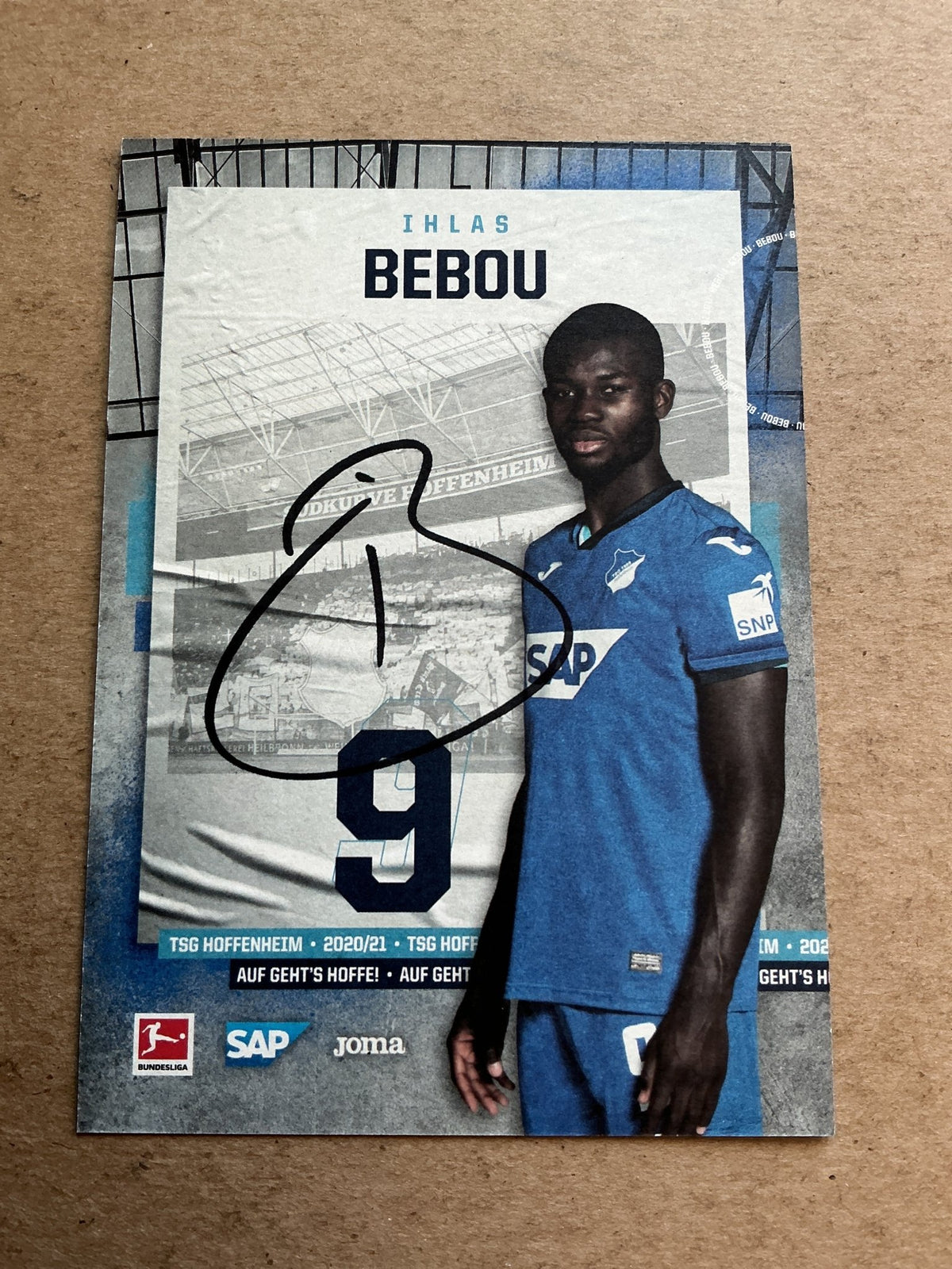 Ihlas Bebou, Togo 🇹🇬 TSG 1899 Hoffenheim 2020/21 hand signed - Autographs-World