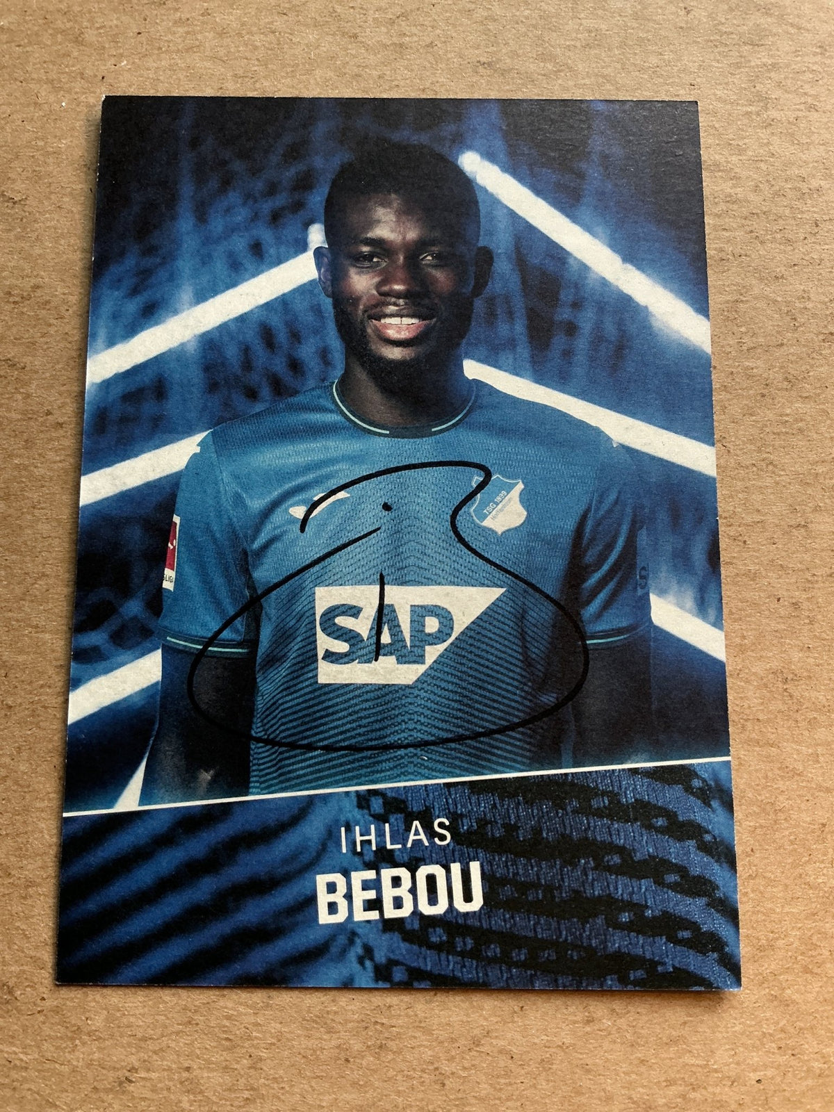 Ihlas Bebou, Togo 🇹🇬 TSG 1899 Hoffenheim 2021/22 hand signed - Autographs-World