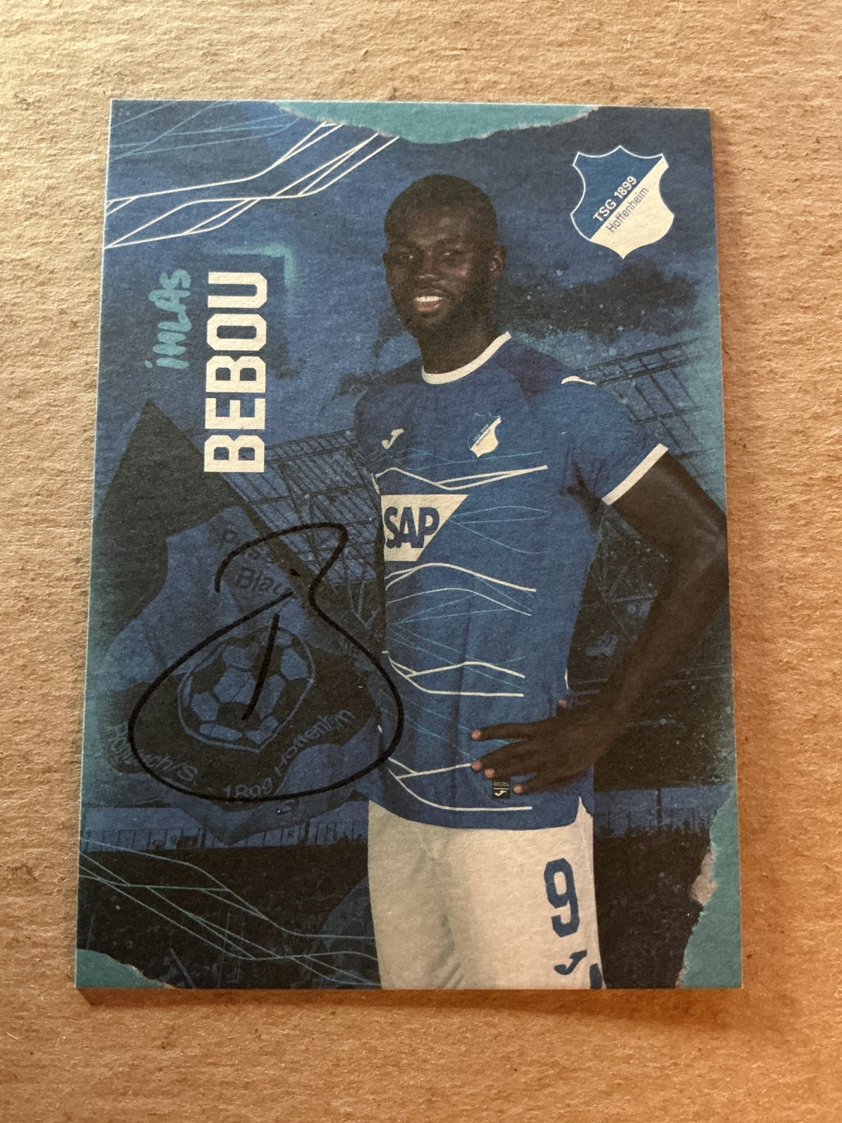 Ihlas Bebou, Togo 🇹🇬 TSG 1899 Hoffenheim 2022/23 hand signed - Autographs-World