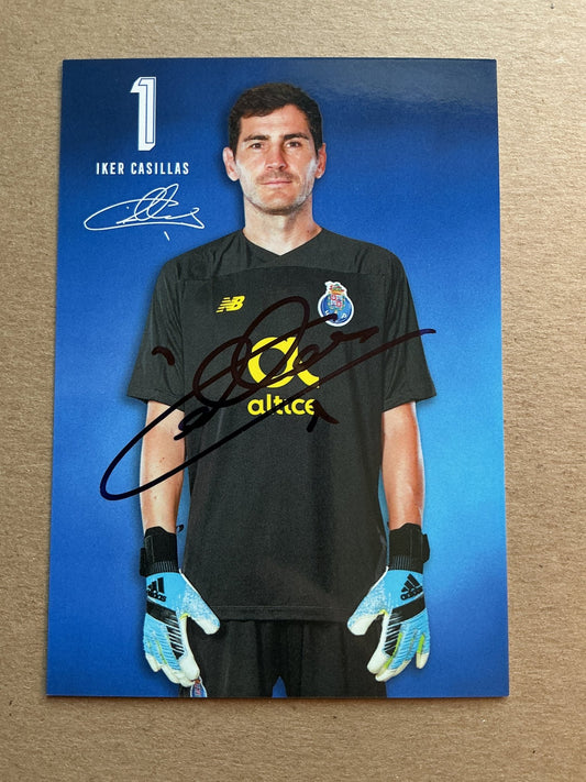 Iker Casillas, Spain 🇪🇸 FC Porto 2019/20 hand signed - Autographs-World
