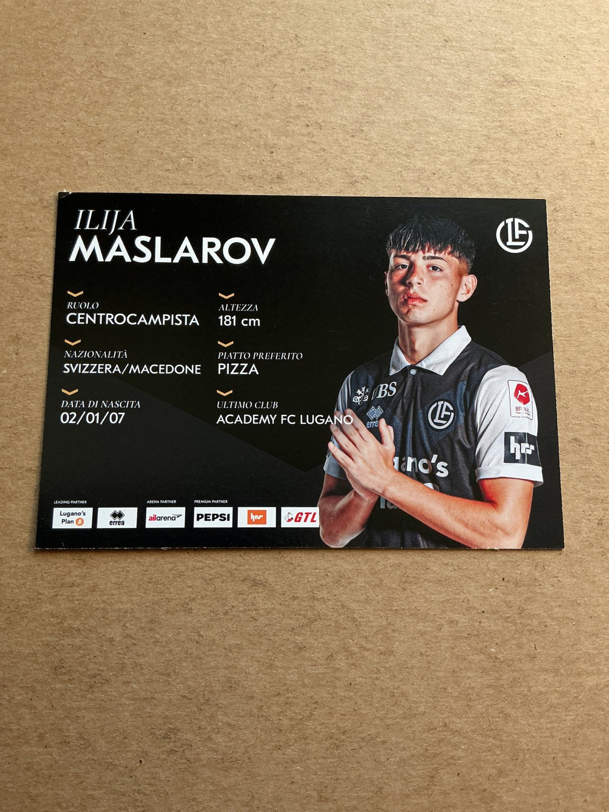 Ilija Maslarov, Switzerland 🇨🇭 HC Lugano 2025/26 hand signed - Autographs-World