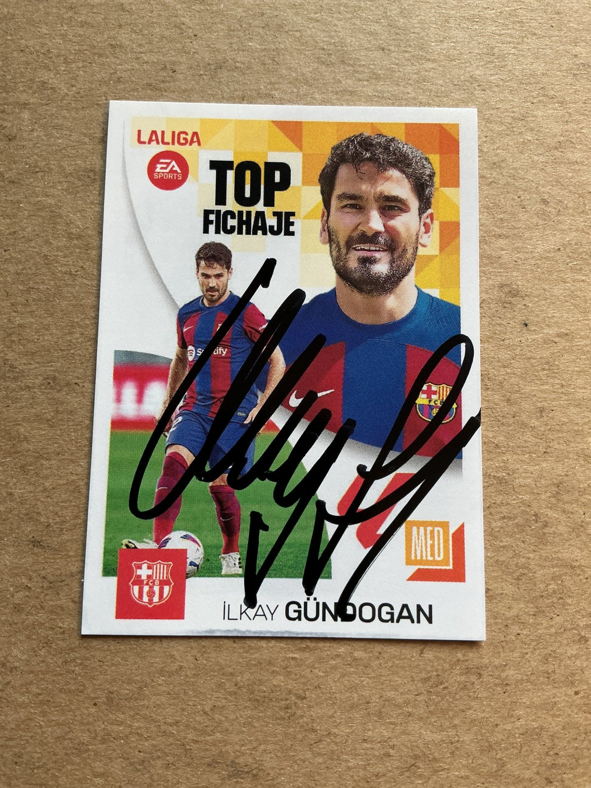 İlkay Gündoğan, Germany 🇩🇪 FC Barcelona 2023/24 Panini hand signed - Autographs-World