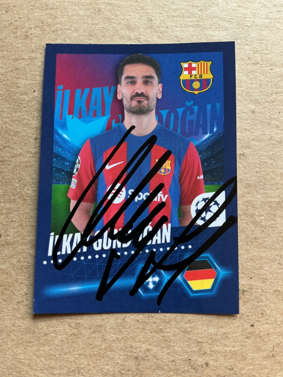 Ilkay Gündogan, Germany 🇩🇪 FC Barcelona 2023/24 Topps hand signed - Autographs-World