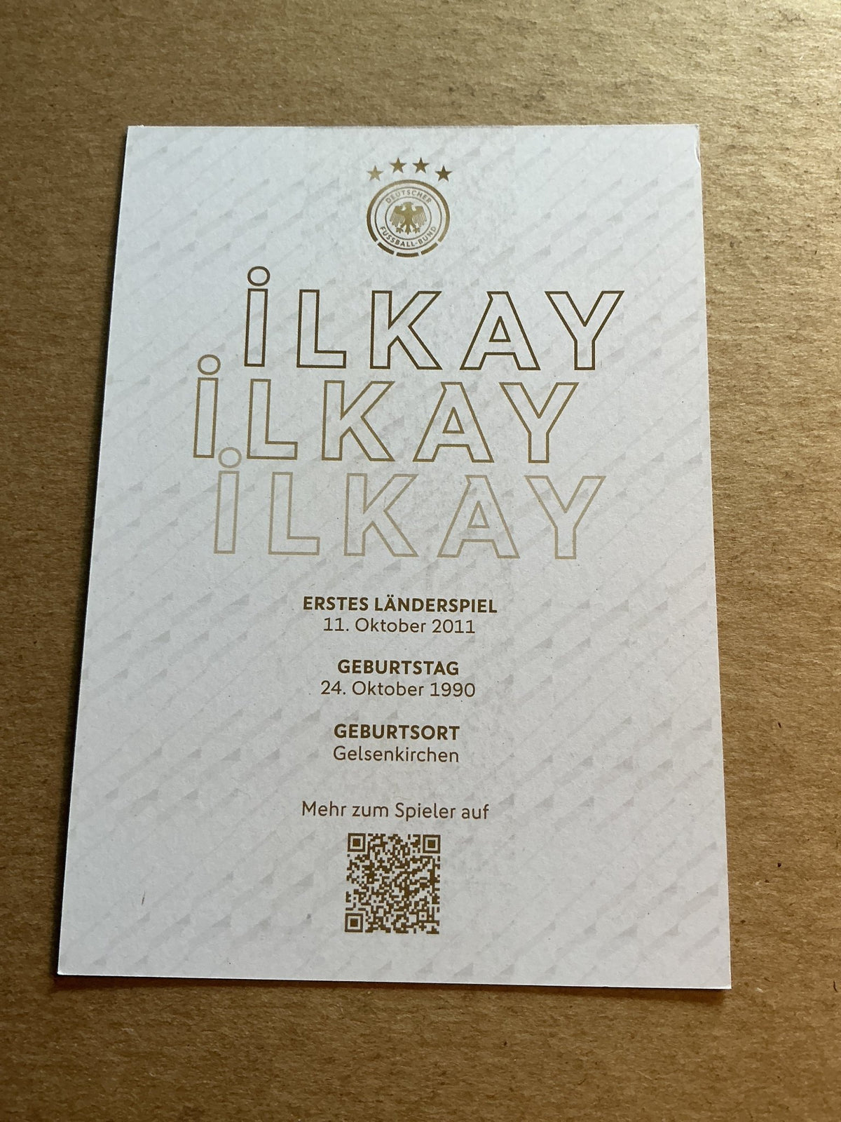 Ilkay Gündogan, Germany 🇩🇪 FIFA World Cup 2022 hand signed - Autographs-World