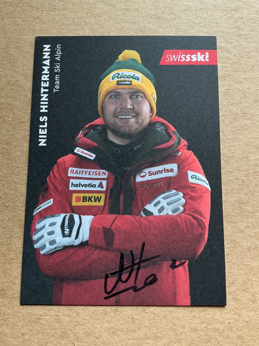 Niels Hintermann, Switzerland 🇨🇭 Alpine Winter Sports 2024/25 hand signed