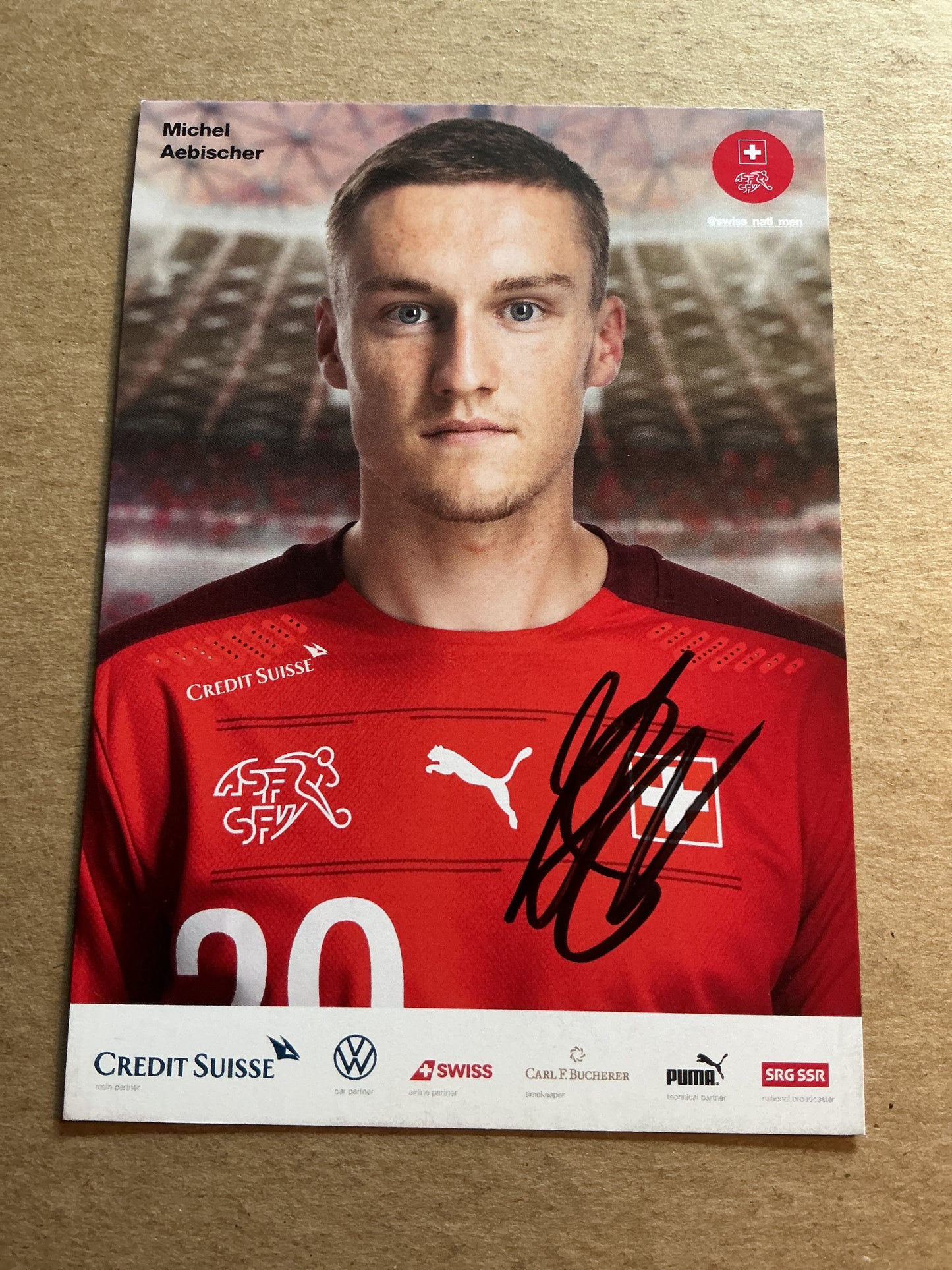 Michel Aebischer, Switzerland 🇨🇭 FIFA World Cup 2022 hand signed