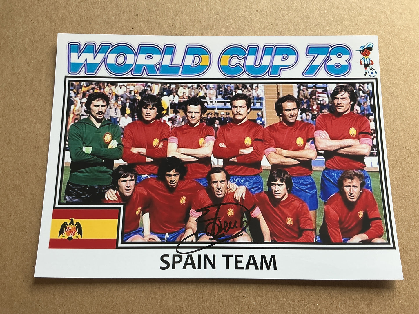 Juan Manuel Asensi, Spain 🇪🇸 FIFA World Cup 1978 hand signed