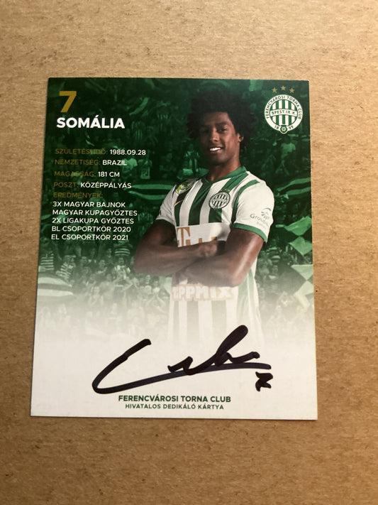 Somália, Brazil 🇧🇷 Ferencvaros TC 2021/22 hand signed