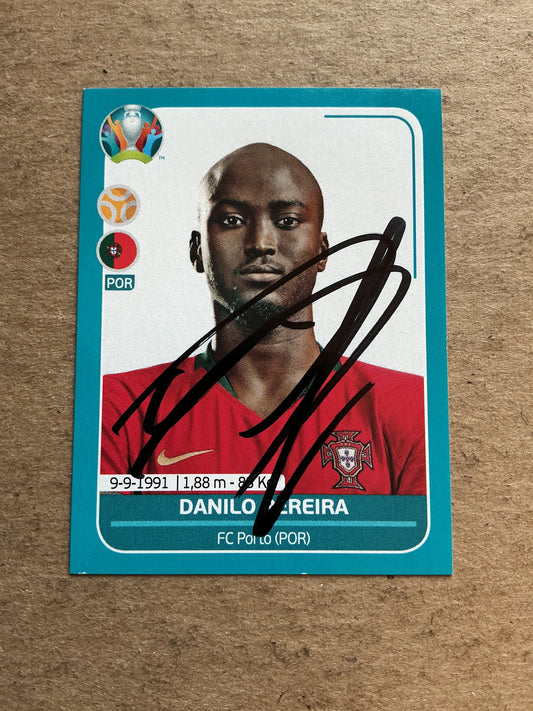 Danilo Pereira, Portugal 🇵🇹 UEFA Euro 2020 Panini hand signed