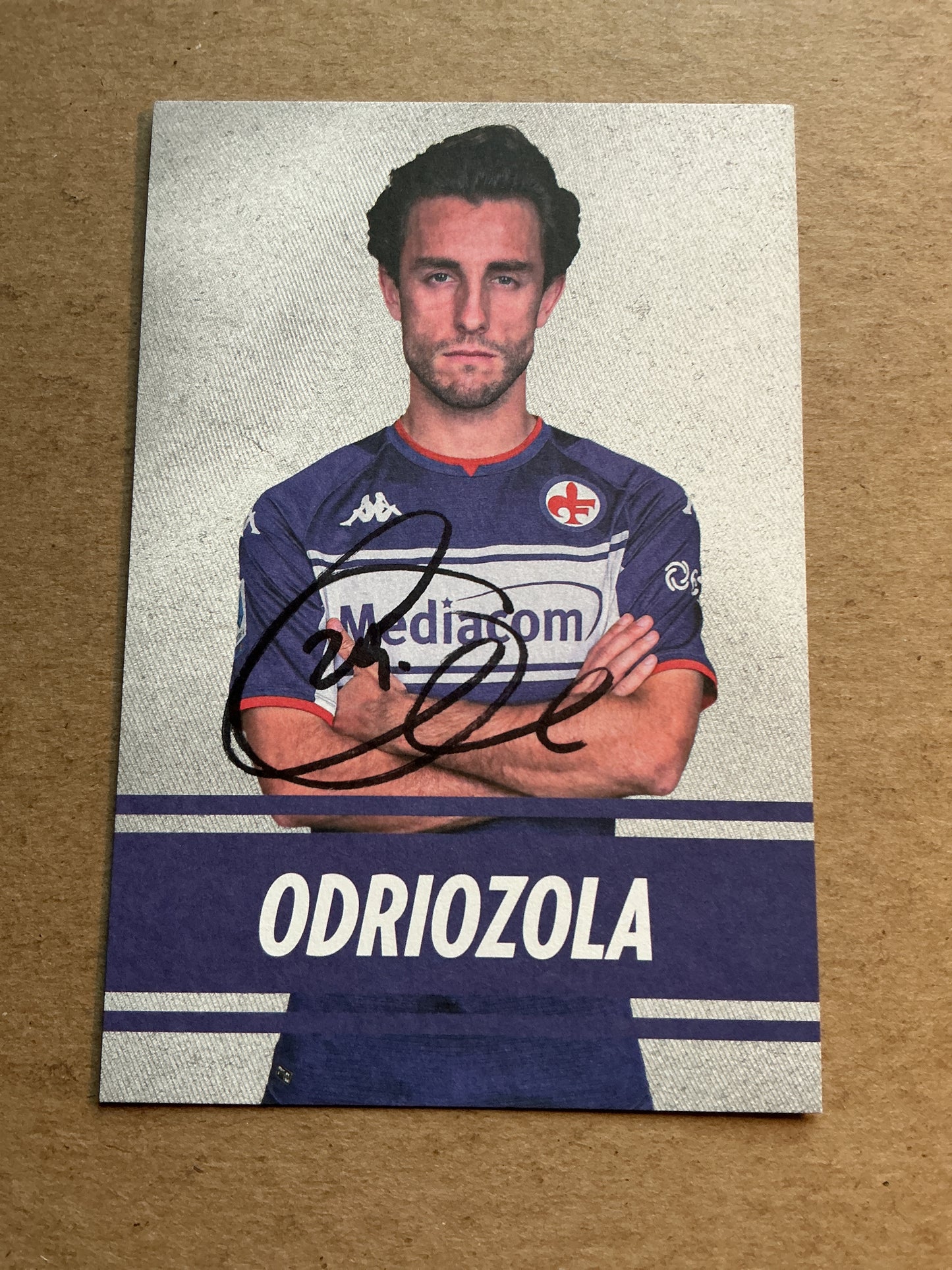 Álvaro Odriozola, Spain 🇪🇸 ACF Fiorentina 2021/22 hand signed