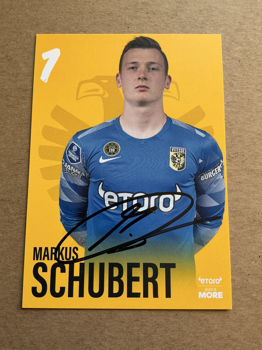 Markus Schubert, Germany 🇩🇪 Vitesse Arnhem 2022/23 hand signed