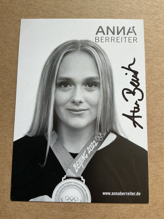Anna Berreiter, Germany 🇩🇪 Luger 2024/25 hand signed