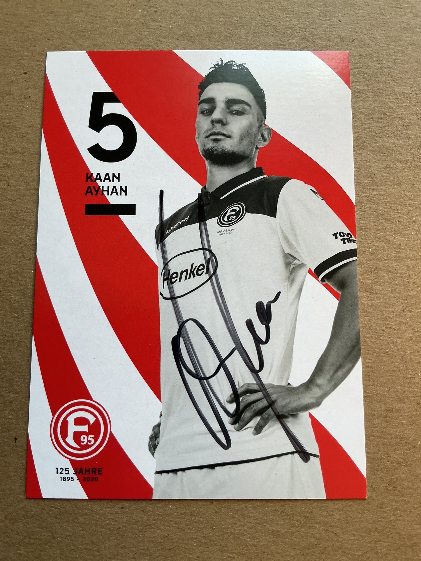 Kaan Ayhan, Türkiye 🇹🇷 Fortuna Düsseldorf 2019/20 hand signed