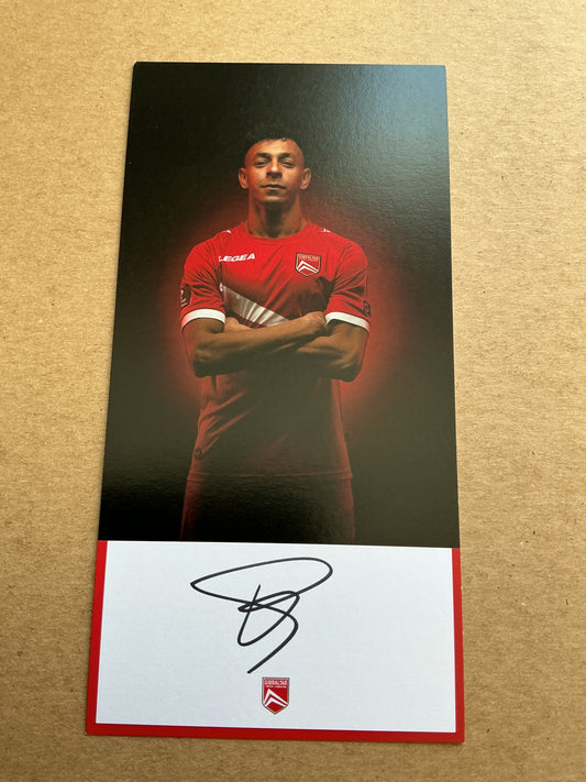 Mohamed Badr, Gibraltar 🇬🇮 2021 hand signed