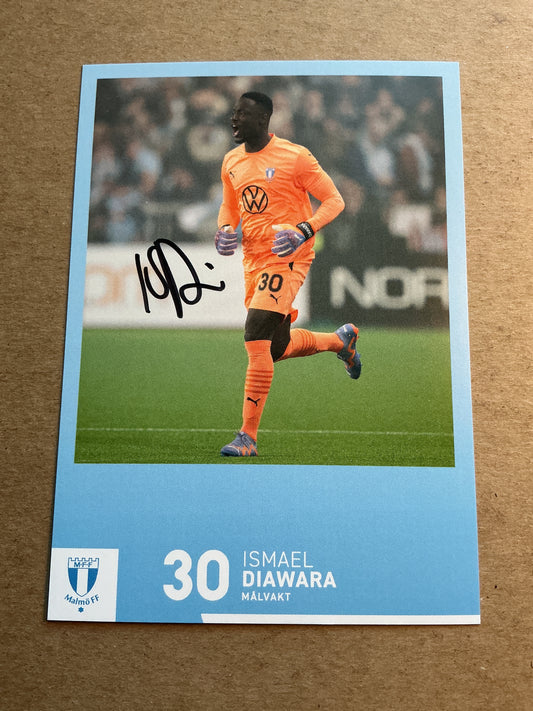 Ismael Diawara, Mali 🇲🇱 Malmö FF 2023/24 hand signed
