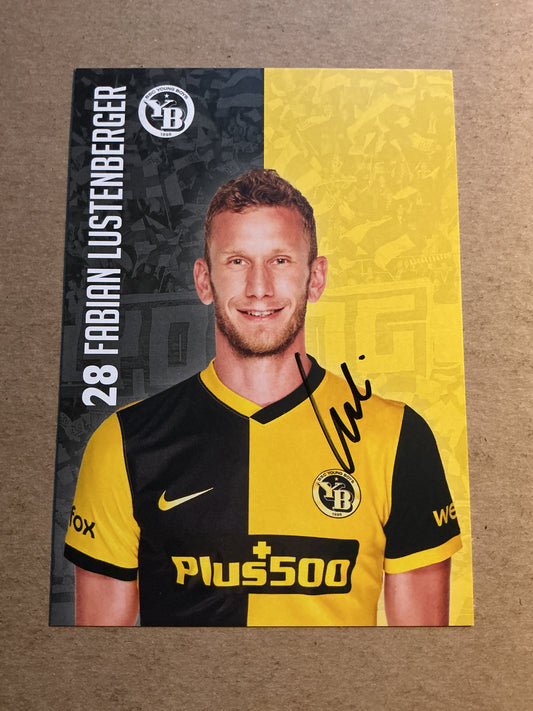 Fabian Lustenberger, Switzerland 🇨🇭 BSC Young Boys 2021/22 hand signed
