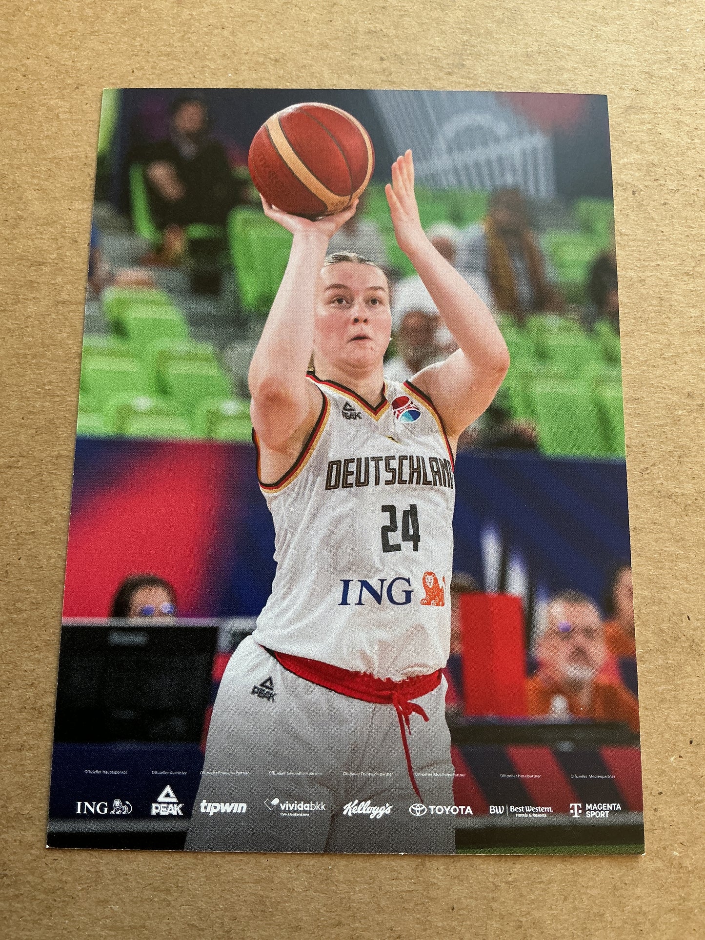 Lina Sontag, Germany 🇩🇪 Basketball Summer Olympics 2024 hand signed