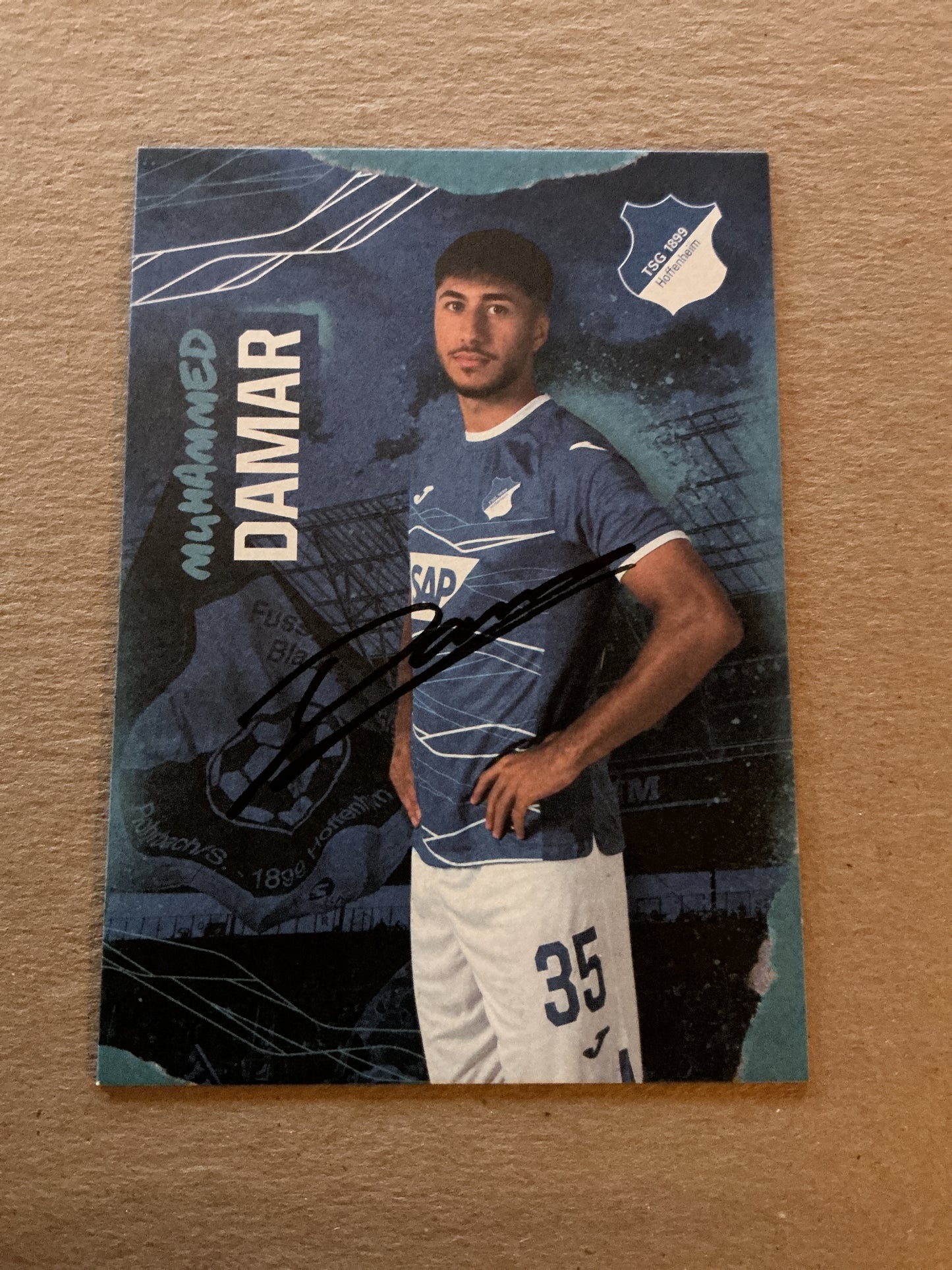 Muhammed Damar, Germany 🇩🇪 TSG 1899 Hoffenheim 2022/23 hand signed