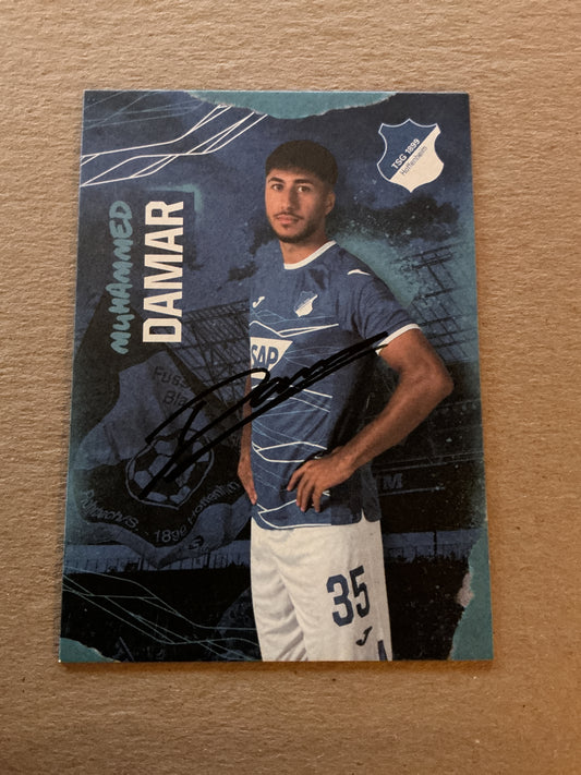 Muhammed Damar, Germany 🇩🇪 TSG 1899 Hoffenheim 2022/23 hand signed