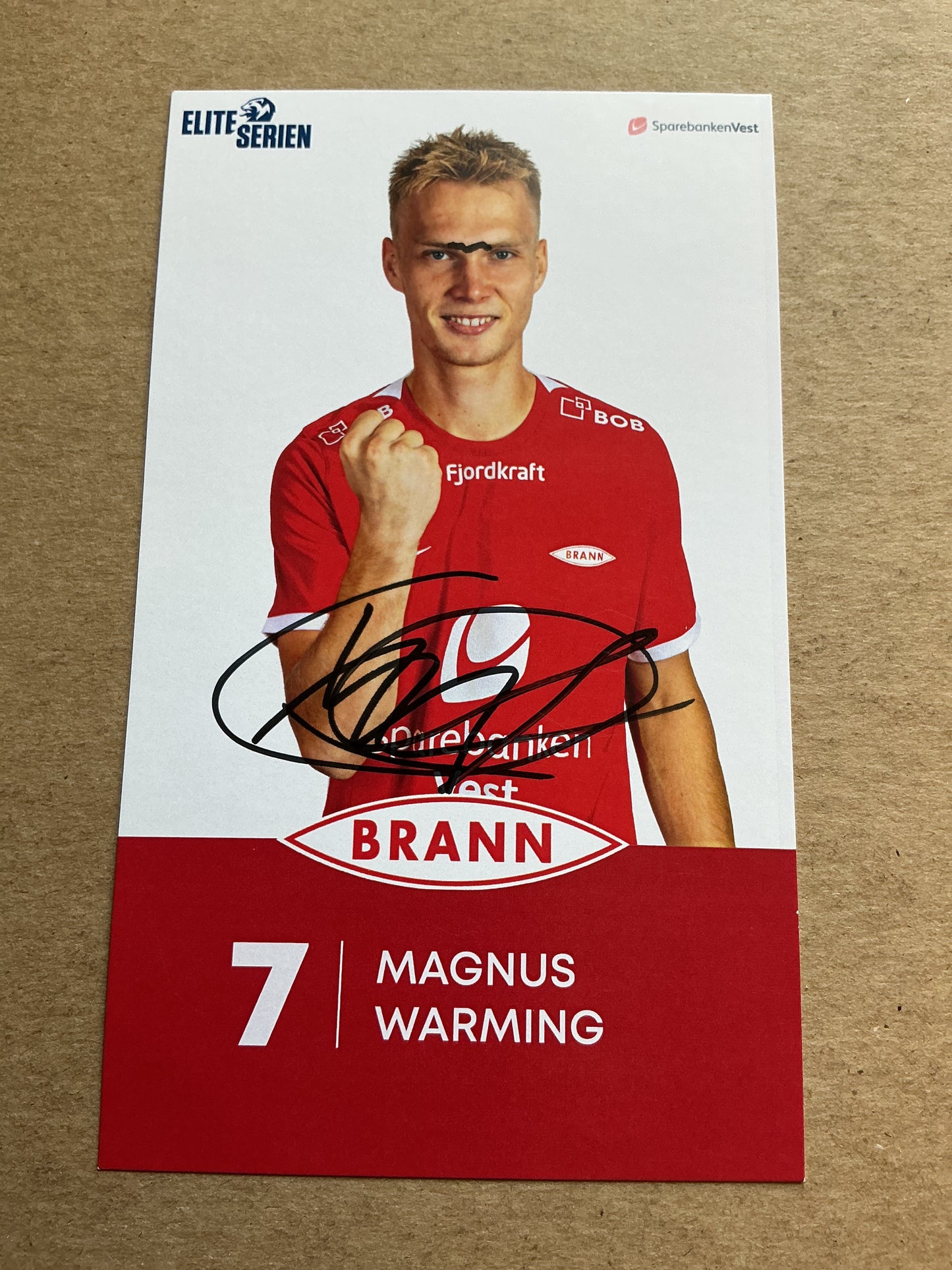 Magnus Warming, Denmark 🇩🇰 SK Brann 2023/24 hand signed