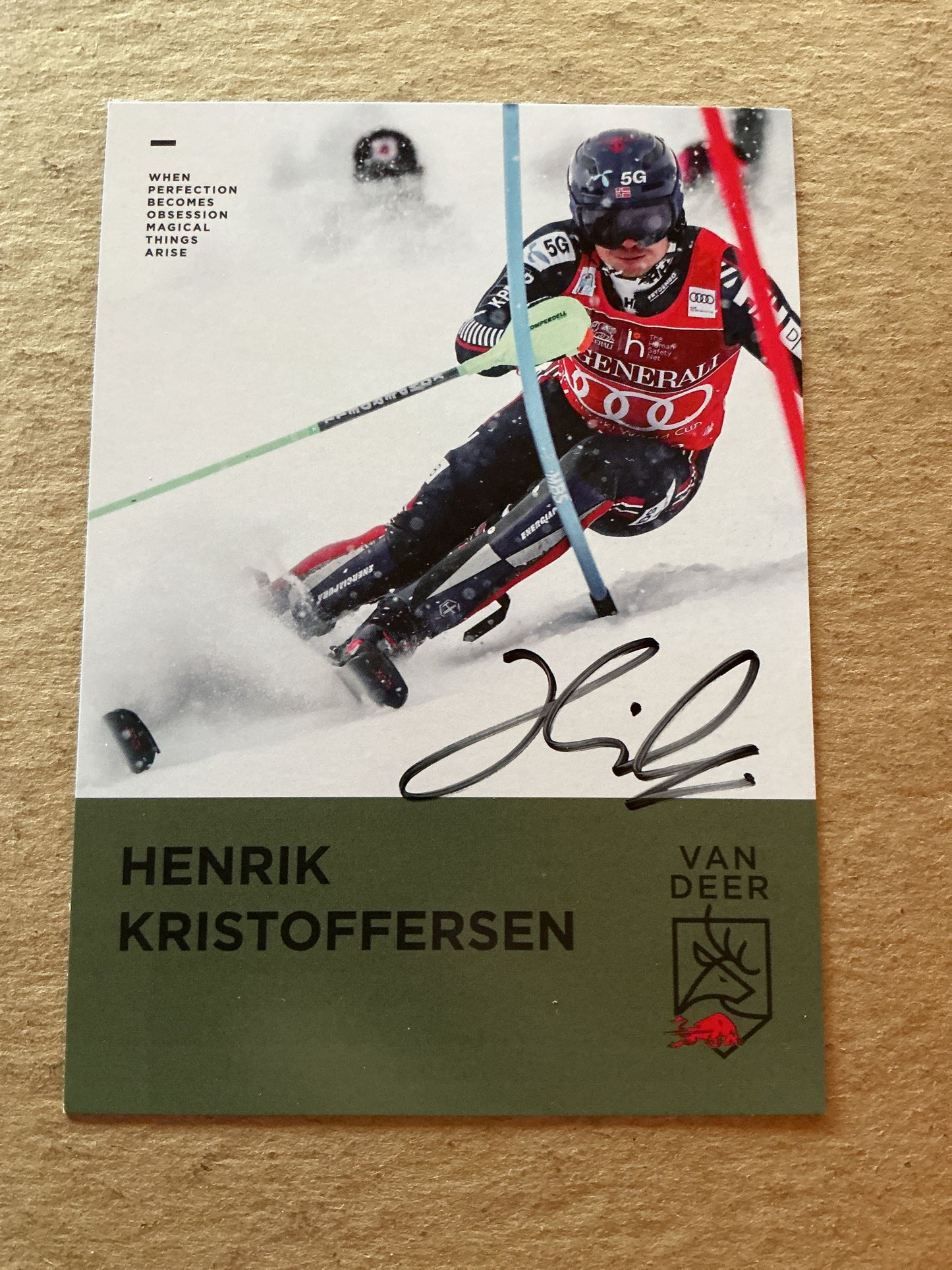 Henrik Kristoffersen, Norwegen 🇳🇴 Alpine Winter 2023/24 hand signed