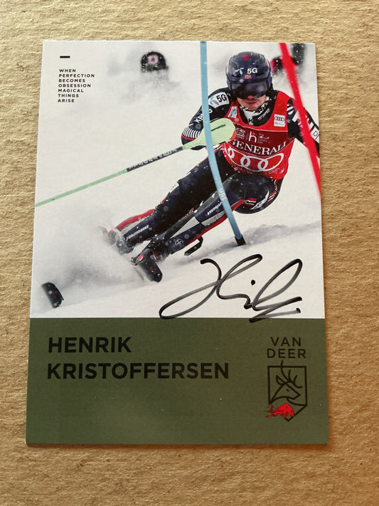 Henrik Kristoffersen, Norwegen 🇳🇴 Alpine Winter 2023/24 hand signed