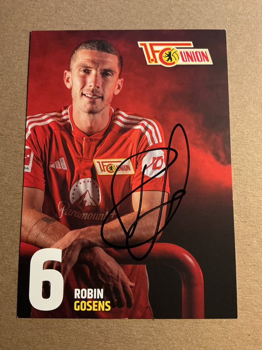 Robin Gosens, Germany 🇩🇪 1.FC Union Berlin 2023/24 hand signed