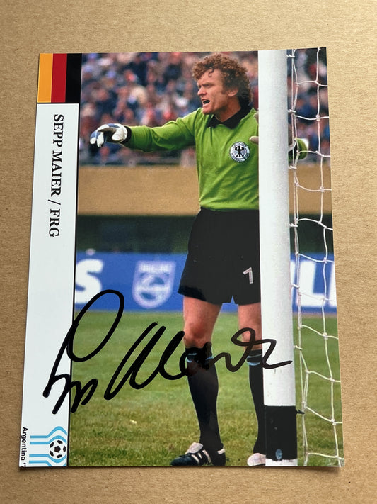 Sepp Maier, Germany 🇩🇪 FIFA World Cup 1978 hand signed