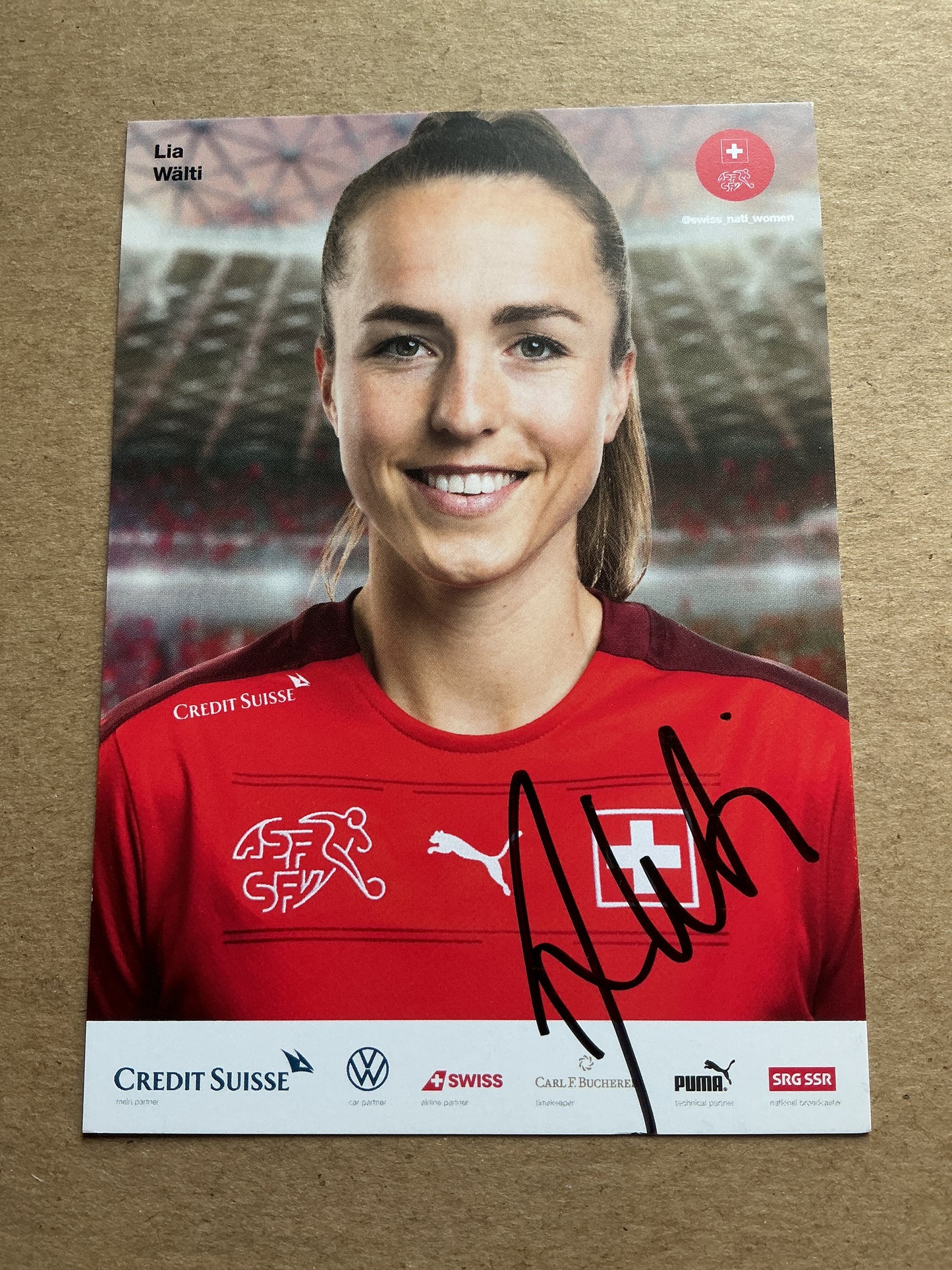 Lia Wälti, Switzerland 🇨🇭 UEFA Women’s Euro 2022 hand signed