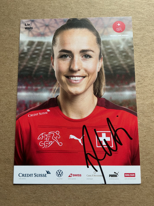 Lia Wälti, Switzerland 🇨🇭 UEFA Women’s Euro 2022 hand signed