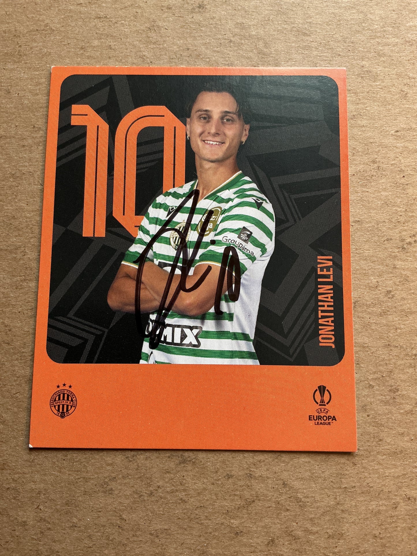 Jonathan Levi, Sweden 🇸🇪 Ferencvaros 2025/26 hand signed