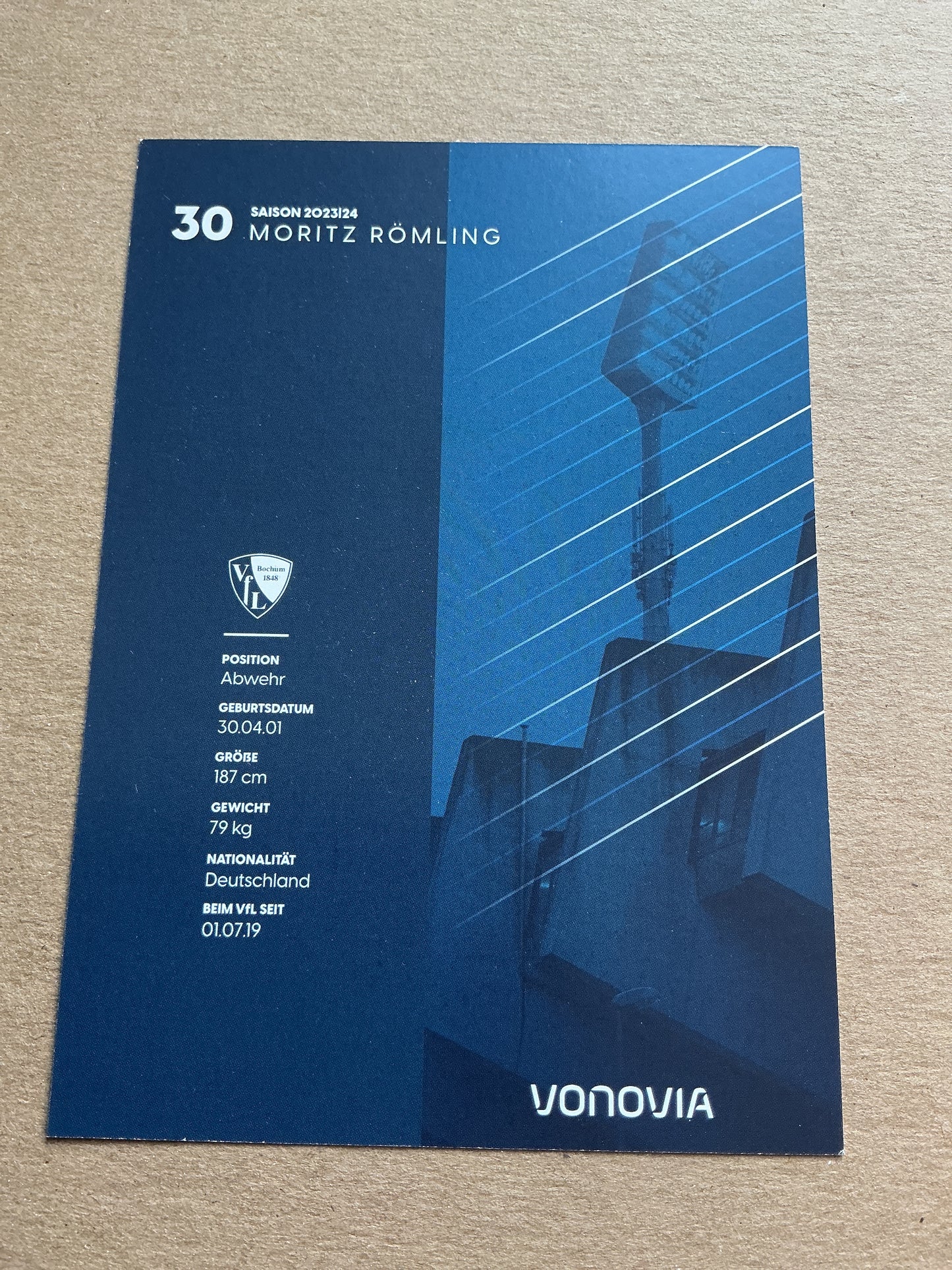 Moritz Römling, Germany 🇩🇪 VfL Bochum 2023/24 hand signed