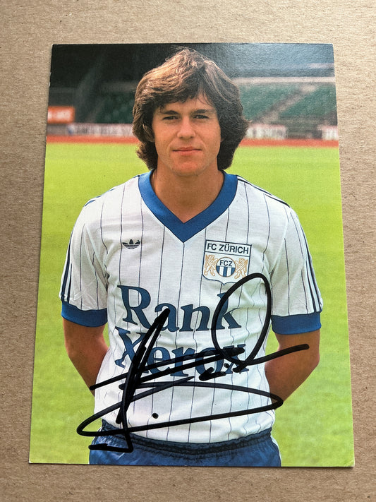 Hanspeter Zwicker, Switzerland 🇨🇭 FC Zürich 1982/83 hand signed