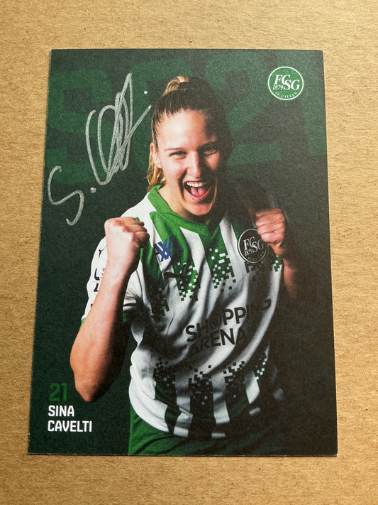 Sina Cavelti, Switzerland 🇨🇭 FC St. Gallen 2024/25 hand signed