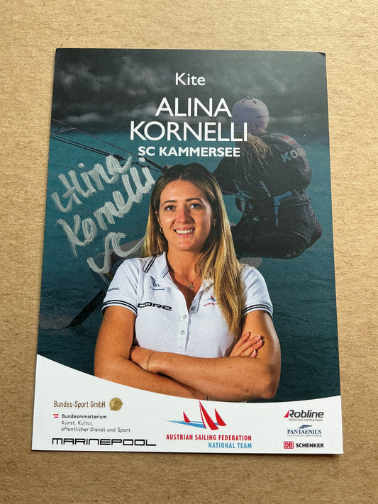 Alina Kornelli, Austria 🇦🇹 Sailing Summer Olympics 2024 hand signed