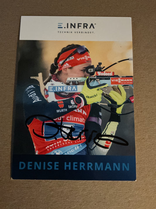 Denise Herrmann-Wick, Germany 🇩🇪 Biathlon 2023/24 hand signed