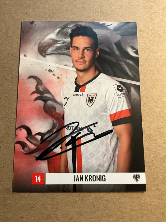 Jan Kronig, Switzerland 🇨🇭 FC Aarau 2023/24 hand signed